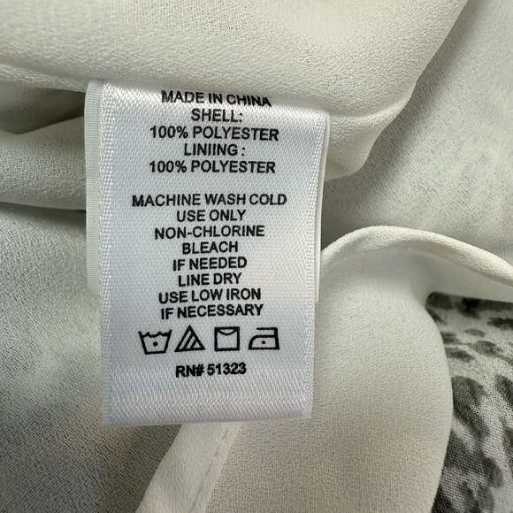 1.State Revolve Maxi Dress Jaime Shrayber Printed High-Low M Gray Leopard Print - Picture 15 of 16